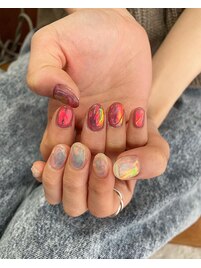 うるうるチグハグネイル