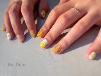 ネイル ドゥ 岡山駅前店(Nail Doux)/レモンネイル