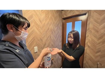 春日部コアラ整体院/手指の消毒