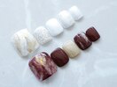 【ニュアンスフットネイル】