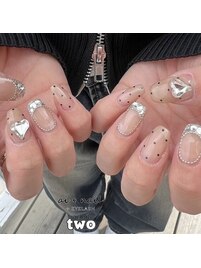 フレンチガーリーネイル