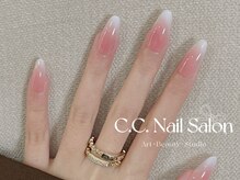 シーシーネイルサロン 池袋(C.C.Nail salon)/チークネイル+カラグラ