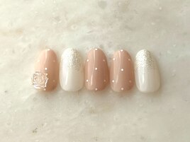 白ホロドットフラワー