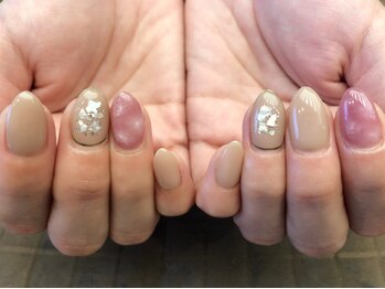 プラハネイル(+HER 美甲)/タイダイ×シェル