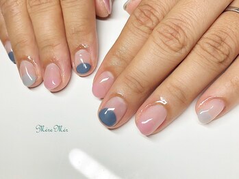 メールメール 和光市本店(MereMer)/グラデーション丸フレンチ