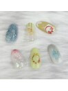 冬デザインの550円アートネイル