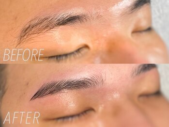 メノール(MENOR)/パーマリンクで毛流れ&間引き