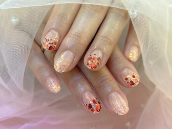 ネイルサロン ジェイ(Nail Salon J)/キラキラハートネイル