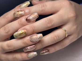 サロンドフォーエイチ(salon de 4H)/もやもやニュアンスネイル