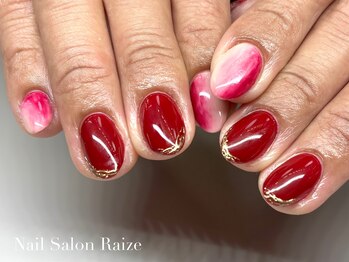 ライズ 本町店(Raize)/ニュアンスネイル/ボルドー