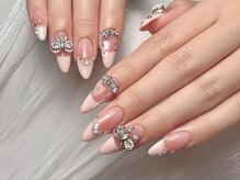 アルブル(ARBRE)/ワンホン風パーツネイル