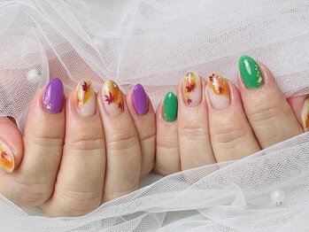 ビオトーププラス 銀座7丁目店(bio tope+)/紅葉ネイル　銀座フィルイン