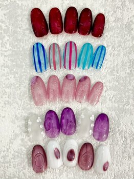 アイラッシュアンドネイルサロン ブエナ 高円寺店(Eyelash&Nail Salon Buena)の写真/【高円寺北口30秒】朝9時から♪最旬トレンドネイルをお得に何度でも*《毎月5種/今月のキャンペーンネイル》