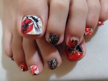 アミュリー ネイル アトリエ(Amury nail atelier)/新春フットネイル★和装
