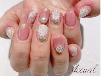 アクイユ 銀座店(ACCUEIL)/フラワーネイル