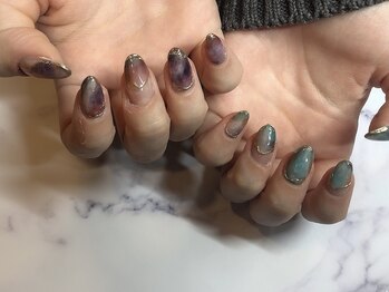 アーザ 吉祥寺(ASa)/タイダイミラーアートネイル☆