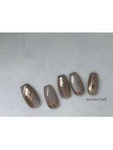 サカスネイル(sacasu.nail)/マグネット×ミラーネイル