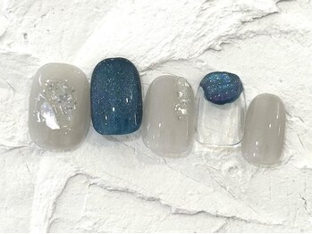 ネイルメゾン 池袋店(NAIL MAISON)/ブルーマグシェル¥8050
