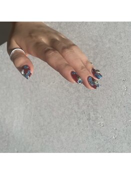 ワンカラー+5本アート【￥8300】