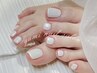【フット】 足元美人うる艶オーロラ＆ミラーネイル￥7980
