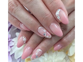 ディーネイル 天王寺(D-nail)/【小山】キラキラビジューネイル