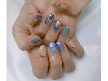 ネイルサロン ビューティーマジック 川口店/梅雨ニュアンスネイル