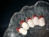 《自爪が透けない♪スキニーフレンチも◎》 フレンチ＋ベースカラー ¥11400