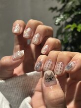 ポポ 上通り店(POPO)/落書き×パールnail