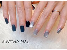 アール ウィズ ワイネイル(R.with.Y NAIL)/アシンメトリーワンカラー☆
