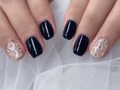 ワンカラー×ストーンネイル♪