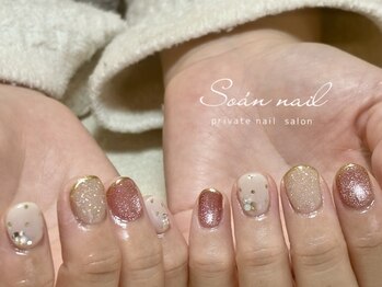 ソアンネイル(Soan nail)/ドット×マグネット