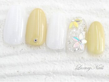 ラグジュアリーネイルズ タカダノババ(Luxury Nails Takadanobaba)/キラキラ*リーフホログラム