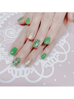 リマ(Lima)/秋のツイードネイル