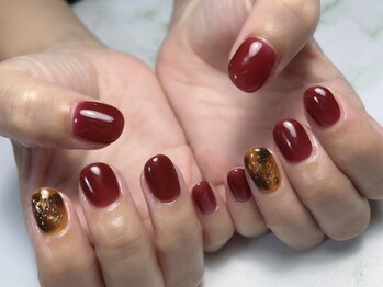 秋ピッタリ!ボルドー＆べっ甲♪