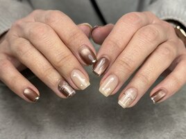 マグベースのチェックネイル