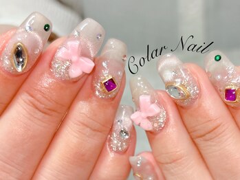 コラールネイル 本町(Colar Nail)の写真/カラーやパーツを豊富にご用意♪マグネットカラーは70色以上のバリエーションをご提供させて頂きます☆