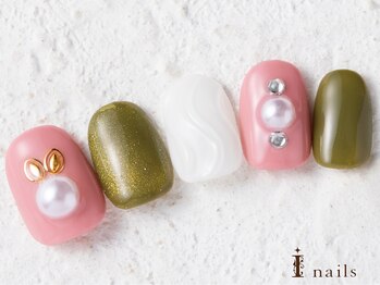 アイネイルズ 横浜WEST店(I-nails)/うさぎ年シンプルネイル7480円