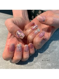 夏色マーメイドネイル