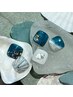 ［foot］フットネイル 親指2本アート  ¥8500