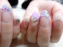 アミュリー ネイル アトリエ(Amury nail atelier)/小指に隠れハートネイル♪