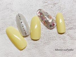 シェル埋め込みネイル