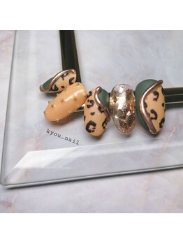 キョウネイル(kyou_nail)/ヒョウ柄マット