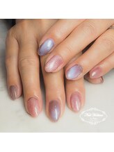 ジュジュ(Juju)/紫陽花カラーのマグネットネイル