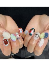 ハズグラスネイル(Haze Grass nail)/個性ネイル