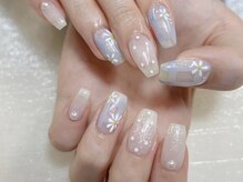 スペラ 大宮店(Spera)/春取り爪先に咲かせたお花ネイル