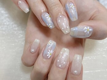 スペラ 大宮店(Spera)/春取り爪先に咲かせたお花ネイル