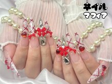 ネイルマフィア 池袋店(NAIL MAFIA)/ガーリーチェック 長さだし 池袋