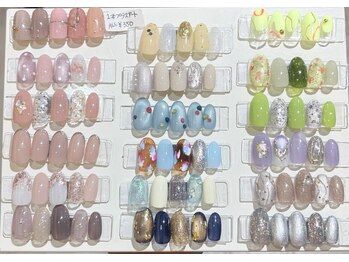 サバビューティースペース 岡崎市(SABA beauty space)の写真/季節やトレンドに合わせた、さまざまな定額サンプルをご用意しております♪フォトギャラリーに多数掲載◎