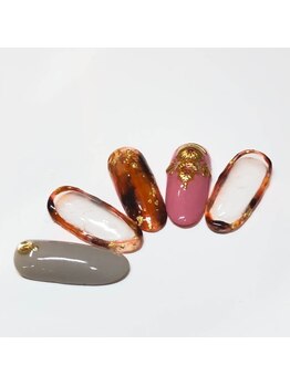 エトワール 大垣店(Etoile)/囲みべっ甲ネイル☆