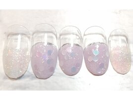ホログラムフラワーネイル